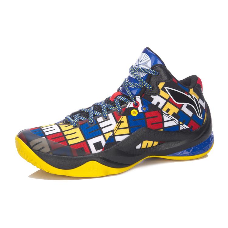 Li Ning All In Team 4 Cushioning Slip Resistant Abrasion Resistant Coverage Support Mid Top Basketball Shoes Unisex ABAM013-5