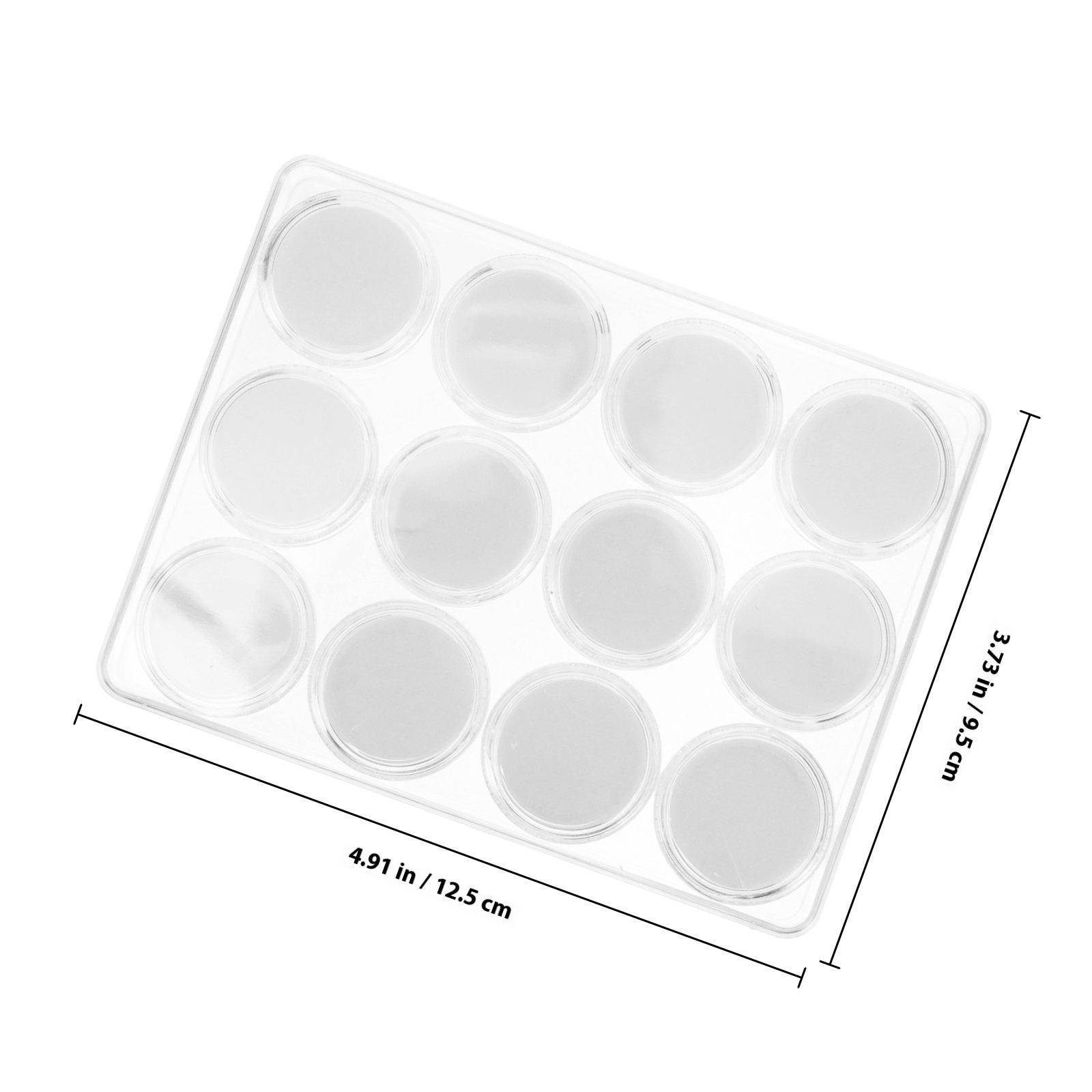 

1 Set Gemstone Display Case Acrylic Storage Box Clear Lid Jewelry Organizer for Store Shows Rings Brooches Display белый