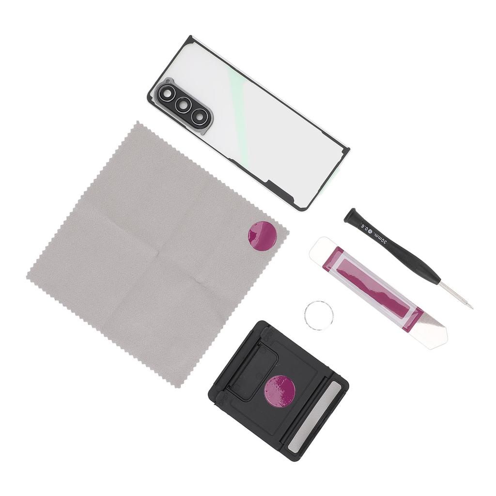 Phone Back Glass Cover Replacement Pre Installed Adhesive Camera Lens Back Glass Door Cover for Z Fo