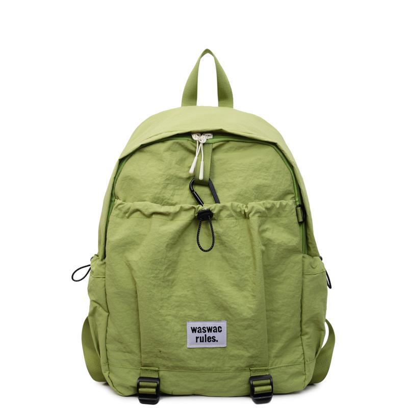 Schoolbag Canvas Backpack Women's Large Capacity Casual Korean Edition Student Class School Bag Simple Trend Mountaineering Bag Travel Backpack