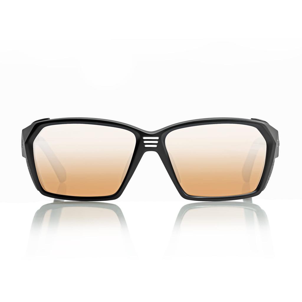 Zeque Polarized Sunglasses LOOF Matte Black TRUEVIEW BLUE MIRROR (Zeku) (Roof) F-2040 SPORTS/