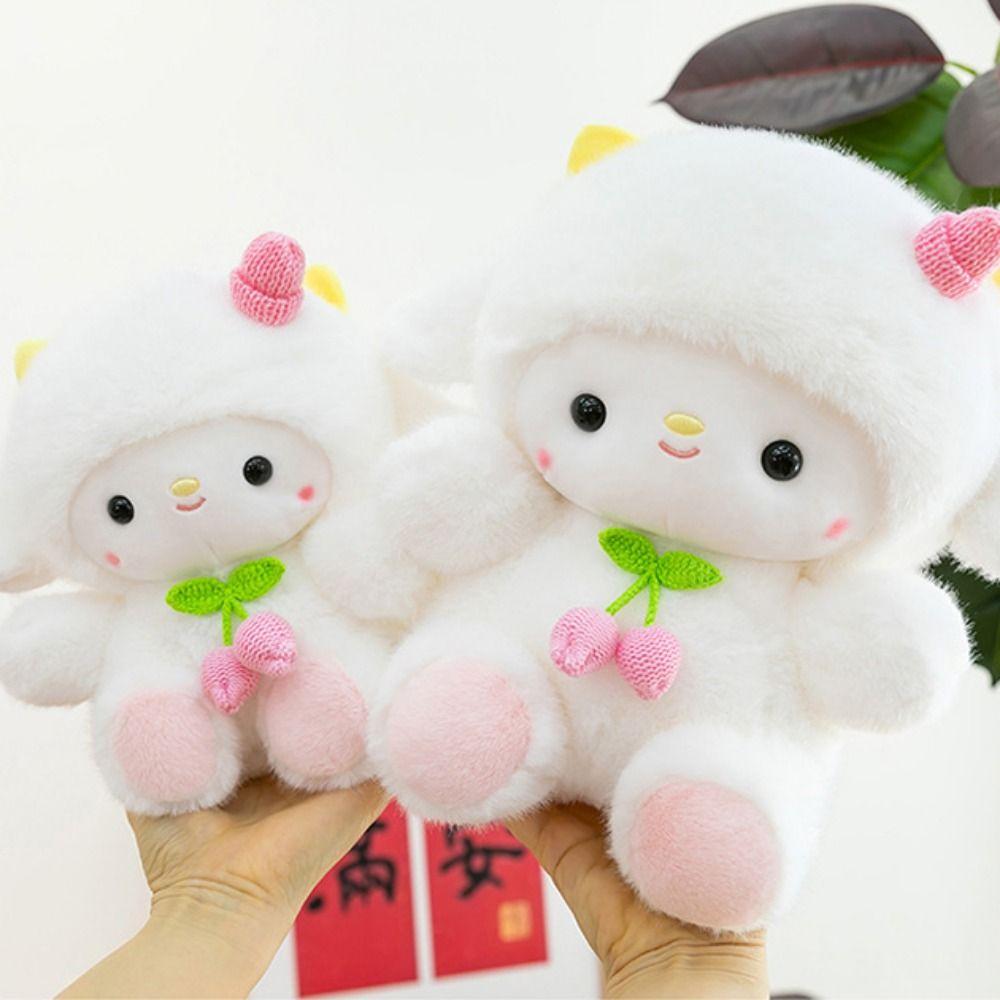 Fluffy Sheep Plush Doll Cartoon Animal Fluffty Doll Lamb Plush Toy  Christmas Toy