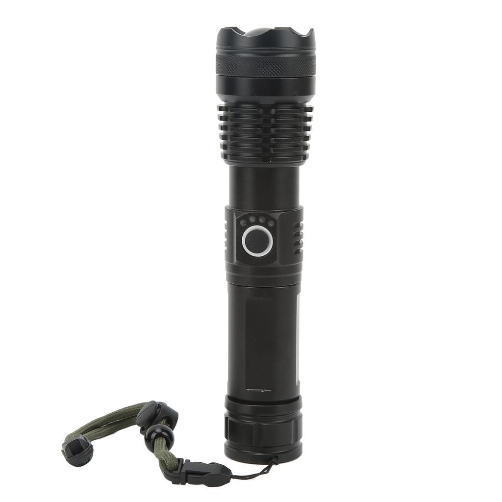 Flashlight USB Rechargeable Super Bright LED Flashlight Made Of Aluminum Alloy with USB Cable