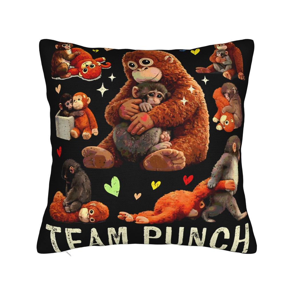 Punch Monkey Pillow Cover Soft Cushion Cover Morden Pillow Case For Wedding Party Home Decor