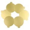 100 PCS Mousse Cake Boards Gold Paper Cupcake Dessert Displays Tray Wedding Birthday Cake