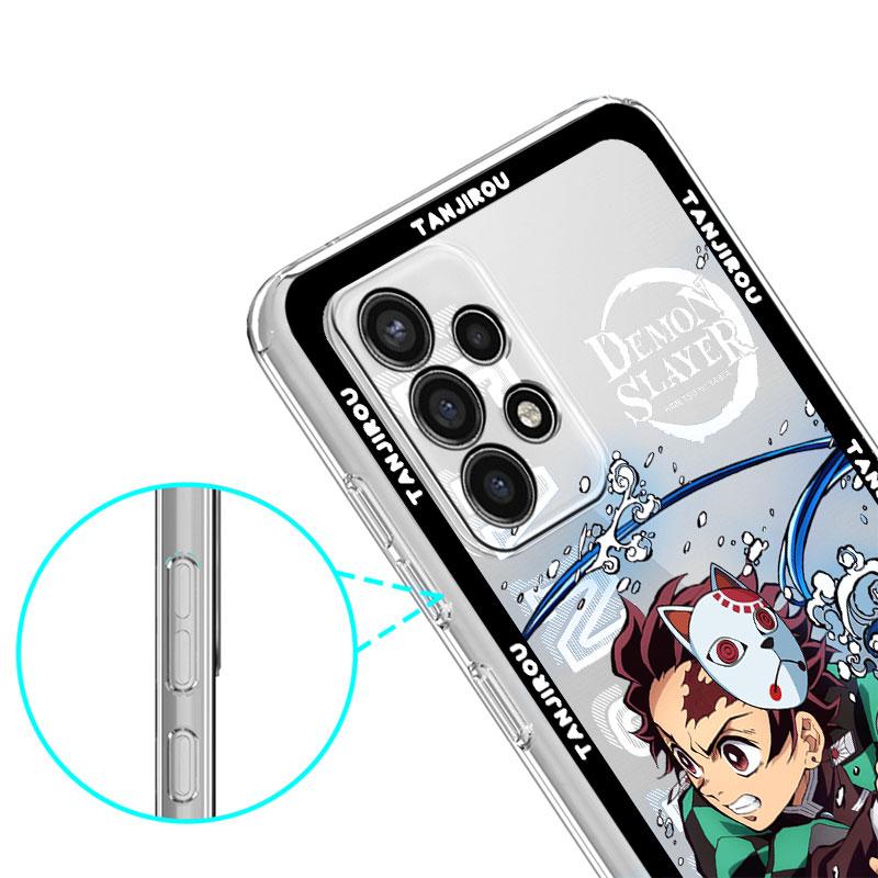 Demon Slayer Cute Clear Case For Samsung Galaxy A52 A12 A51 A32 A21s A71 A32 A22 50 A70 A31 A72 5G Phone Cover