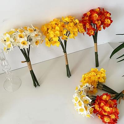 3 Mazzi di Narcisi Artificiali, Ornamenti Portatili per la Decorazione della Casa