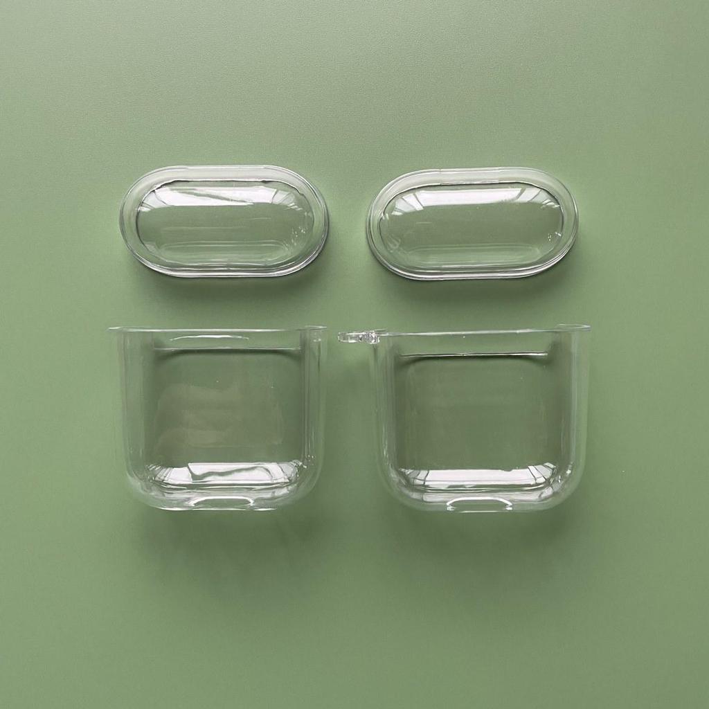 AirPods Pro 2 Transparent Hard Shell Case, Compatible with AirPods 3 & 4, Soft Protective Cover