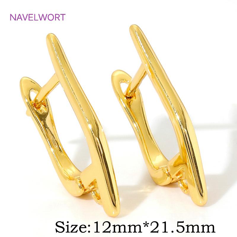 Crochets de Boucles d'Oreilles Plaqués Or 18K Fermoirs Laiton Accessoires de Boucles d'Oreilles Fil d'Oreille Pour Fabrication de Boucles d'Oreilles Apprêts, Accessoires de Fabrication de Boucles d'Oreilles DIY