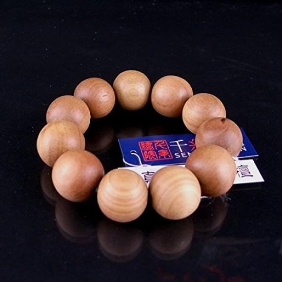 Ito Authentic Indian Sandalwood Prayer Beads 18mm Round Beads 4 Sizes [Sen Shuin] Bracelet/Bangle Beads/Purary (S/11 Beads)
