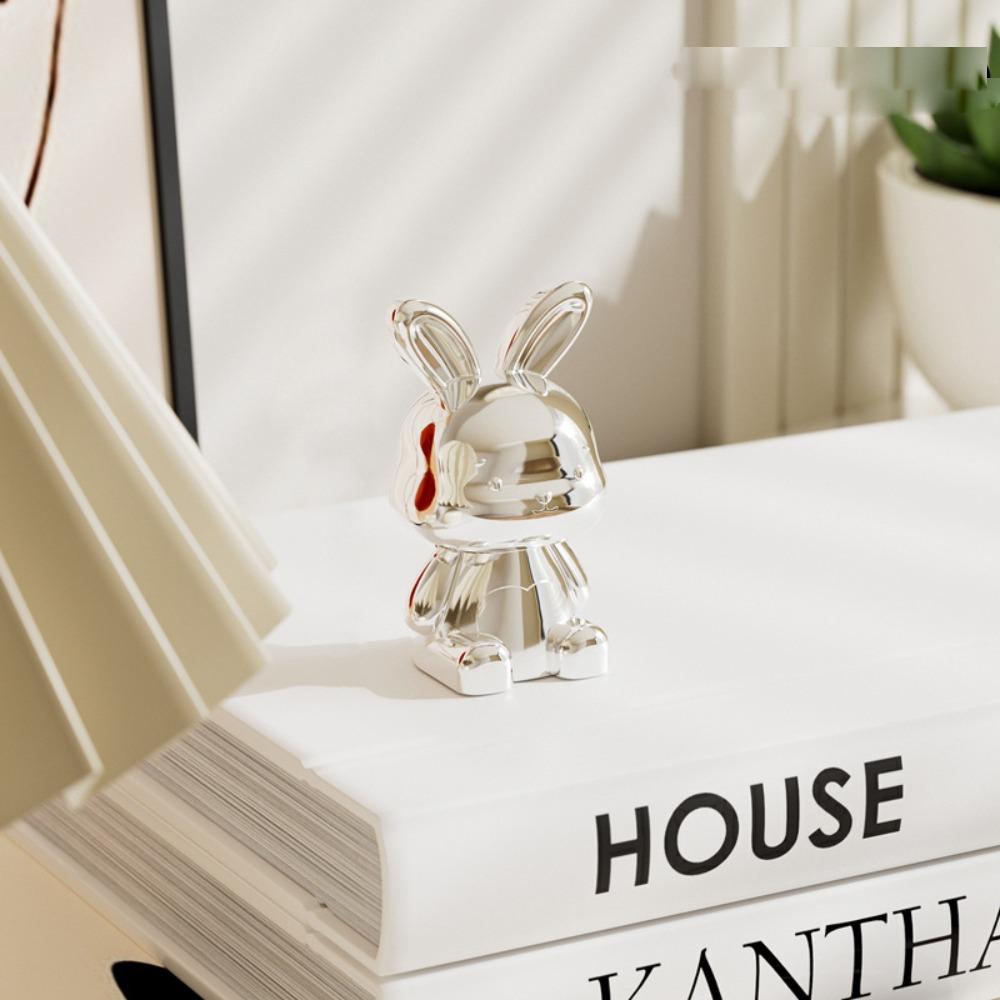 Long Eared Rabbit Rabbit 3D Ornament Cartoon Car Interior Decoration  Car Center Console