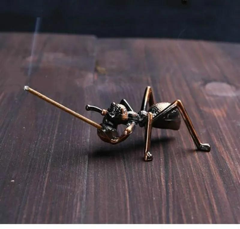 Alloy Ant Incense Stick Mini Incense Stick Holder Small Decoration Jewelry Boutique Incense Burner Home Decoration
