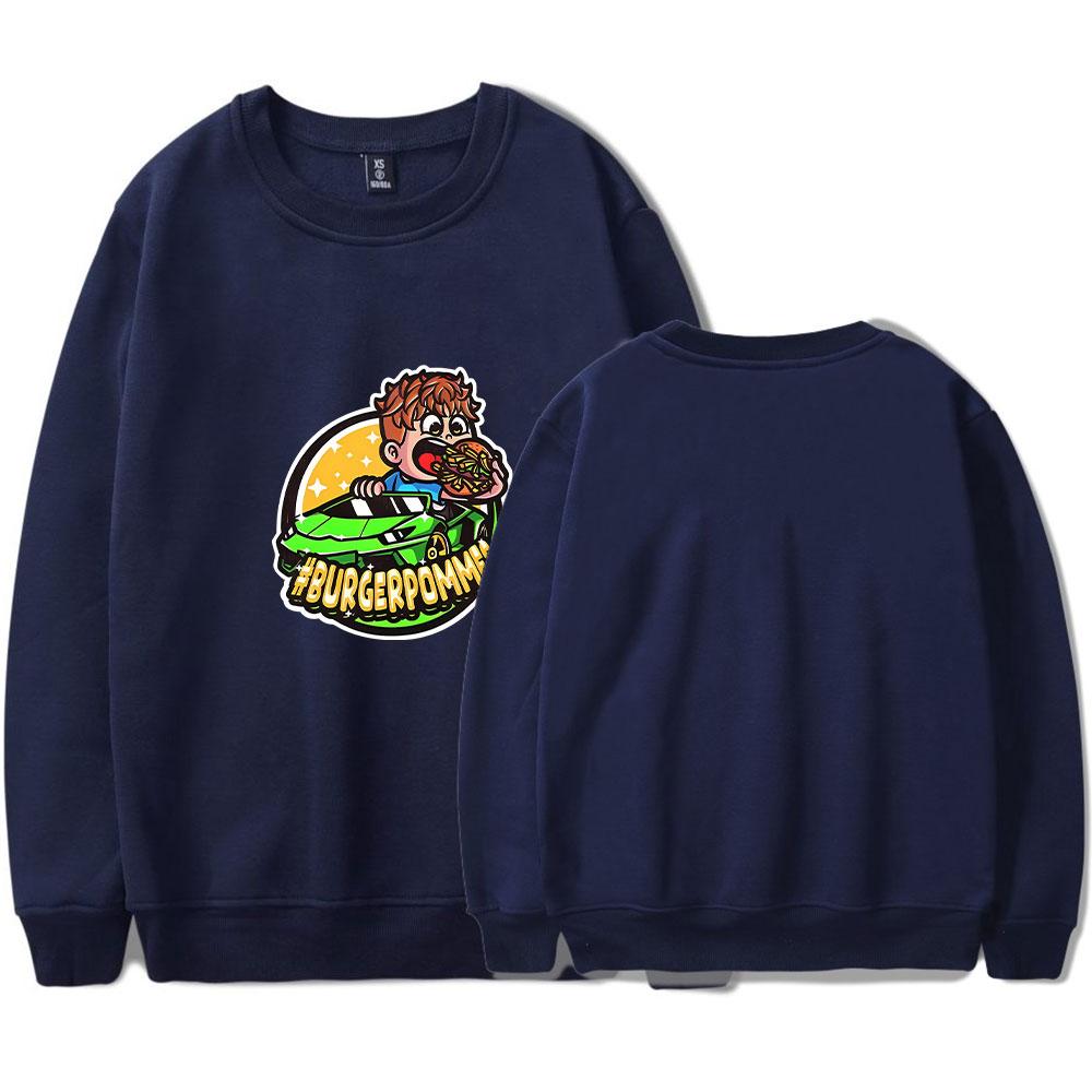 Burgerpommes ICrimax Oversized Hoodie Women Men O-neck Long Sleeve Sweatshirt Casual Tracksuit Funny Clothes
