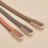 Cowhide Thin Belt for Women Genuine Leather Women's Two-color Belt Dress with Versatile Decorative Exterior Trousers Simple Style