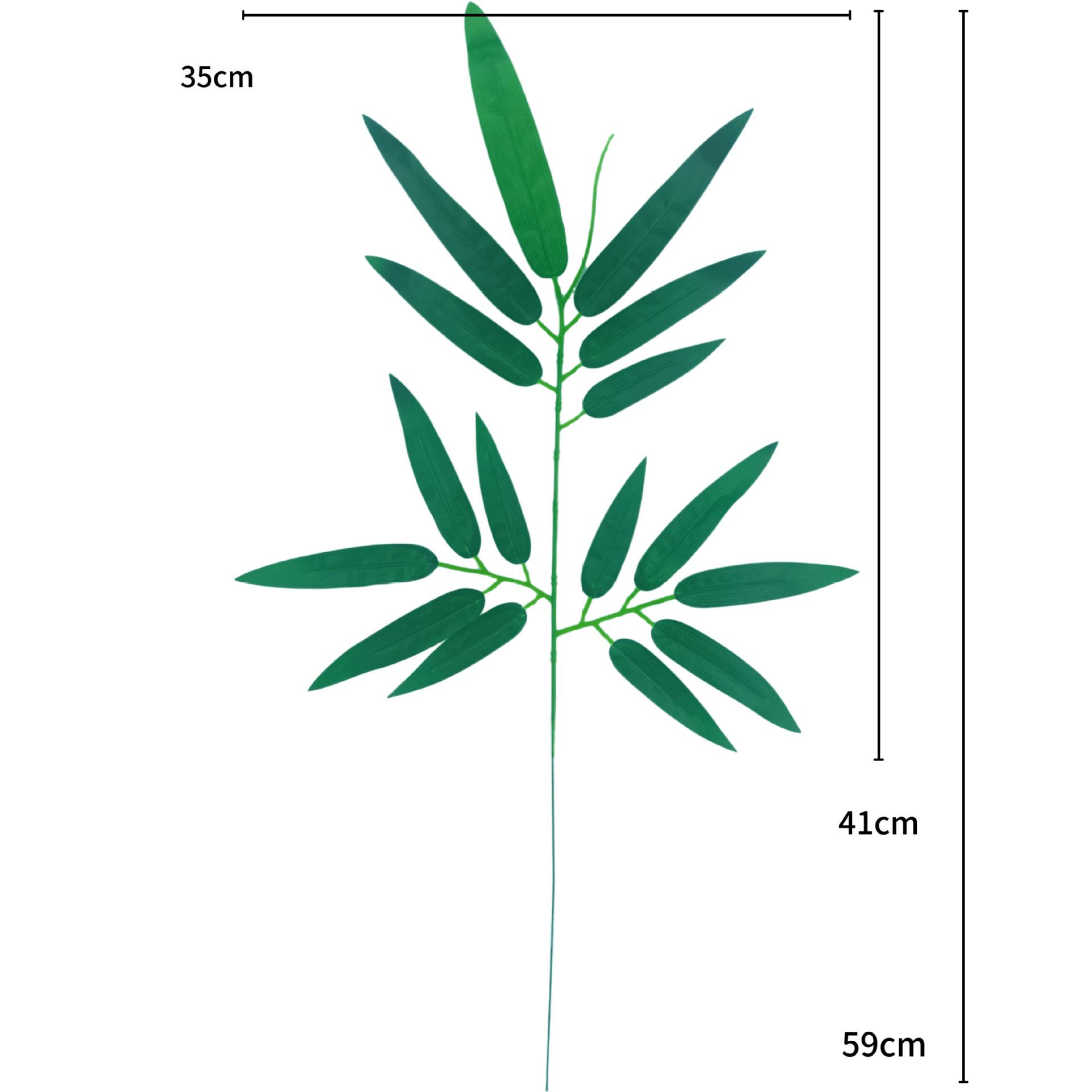 Искусственные бамбуковые ветки: Искусственные бамбуковые листья для декора - Листья саговника