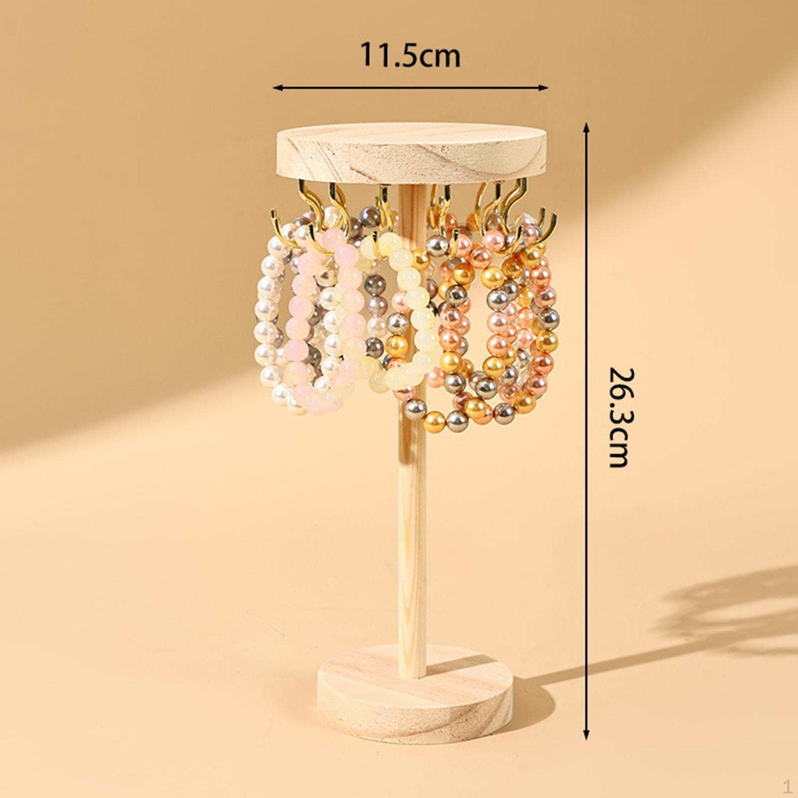 

Элегантная деревянная подставка-органайзер для ожерелий и сережек 12 hook