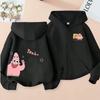 Spongebob Patrick Star Cartoon Anime Family Clothes Boys And Girls Spring Autumn And Winter Zipper Hoodie Parent-child Sweaters