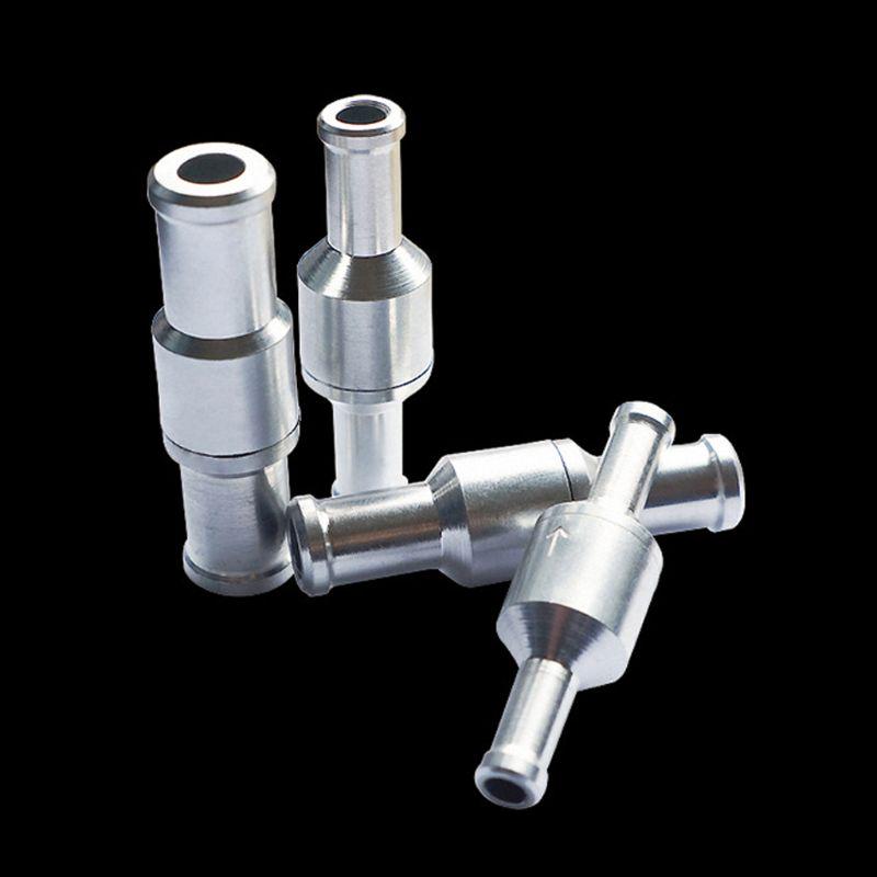 Nicht-Rückschlag Einweg-Kraftstoffrückschlagventil Aluminiumlegierung für Schlauch Auto Öl Wasserpumpen