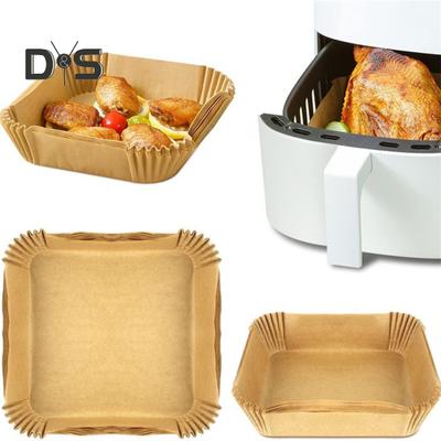 Ölbeständiges 30/50-teiliges Fritteusen-Einsatzpapier, praktische, runde, glatte Kanten, effektive Fritteusen-Dampfgarer-Einlage