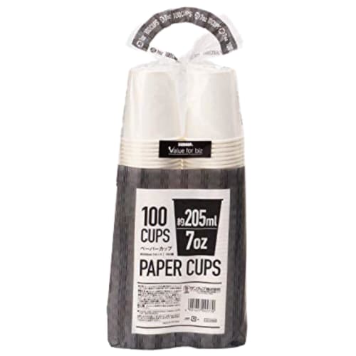 Sunnap 7oz Paper Cups, 100 count x 2 packs (200 count), Everyday Use, White, Safe Quality (205ml, 7 oz)