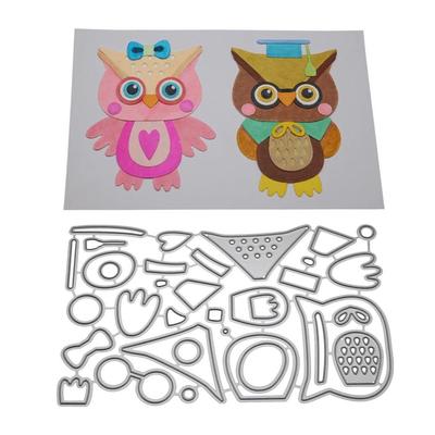 Marcos de Búho Troqueles de Corte de Metal Animal Manualidades Scrapbooking Plateado Estampado Troquelado Plantilla DIY Álbum de Fotos Creación de Tarjetas