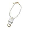 Zinc Alloy Leopard Queen Charm Necklace Adjustable Length Clavicle Chain Lightweight For Women Fashion Accessory