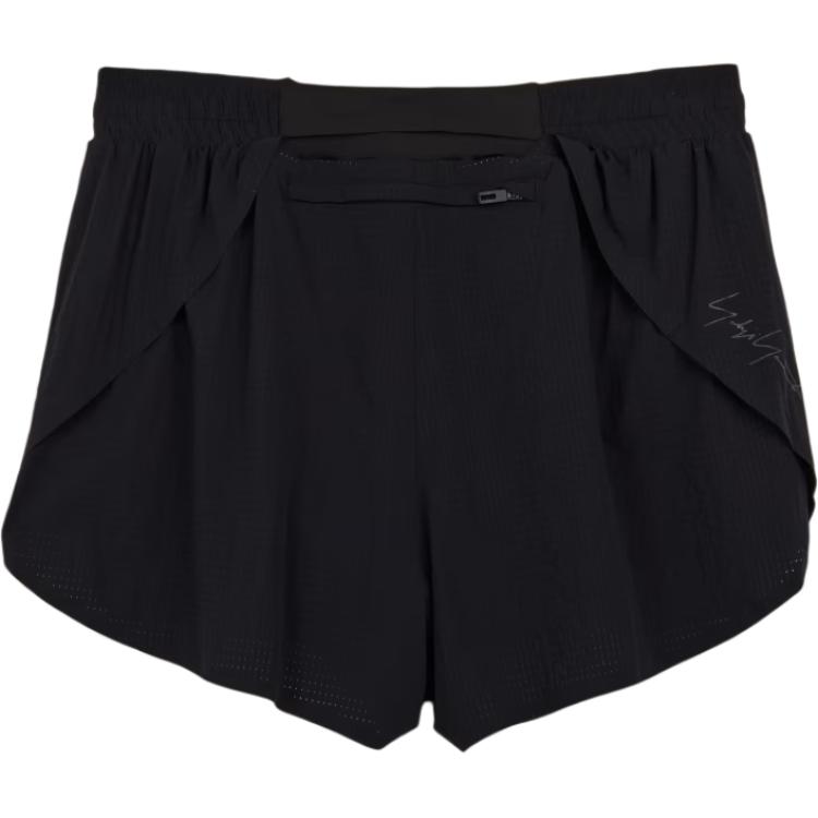Y-3 Running Shorts Solid Color Logo Print Elastic Casual Shorts Women shorts Black IX0003