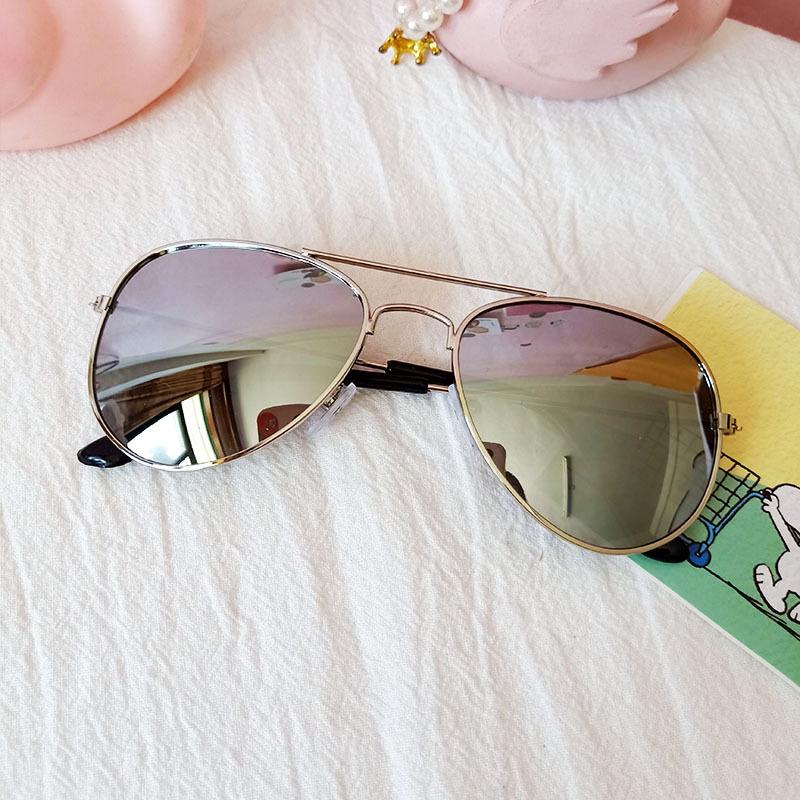 

Kids Fashion Aviator Sunglasses: Colorful, Reflective, Frog Mirror Design 3025