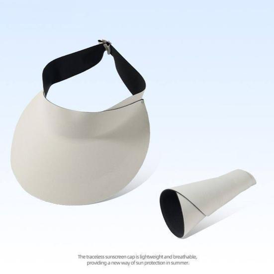 Sluneční klobouk Široký okraj Prázdná horní část Design Letní plážový klobouk Ochrana před sluncem Tenká látka Outdoorová sportovní čepice Pokrývka hlavy