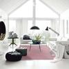 Tapis aspect velours extra-doux rose 160x230