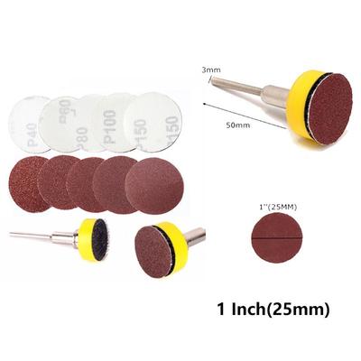 50-100pcs 1inch 25mm Sanding Discs Pad 120-2000 Grit Abrasive Polishing Pad Kit for Dremel Rotary Tool Sandpapers Accessories