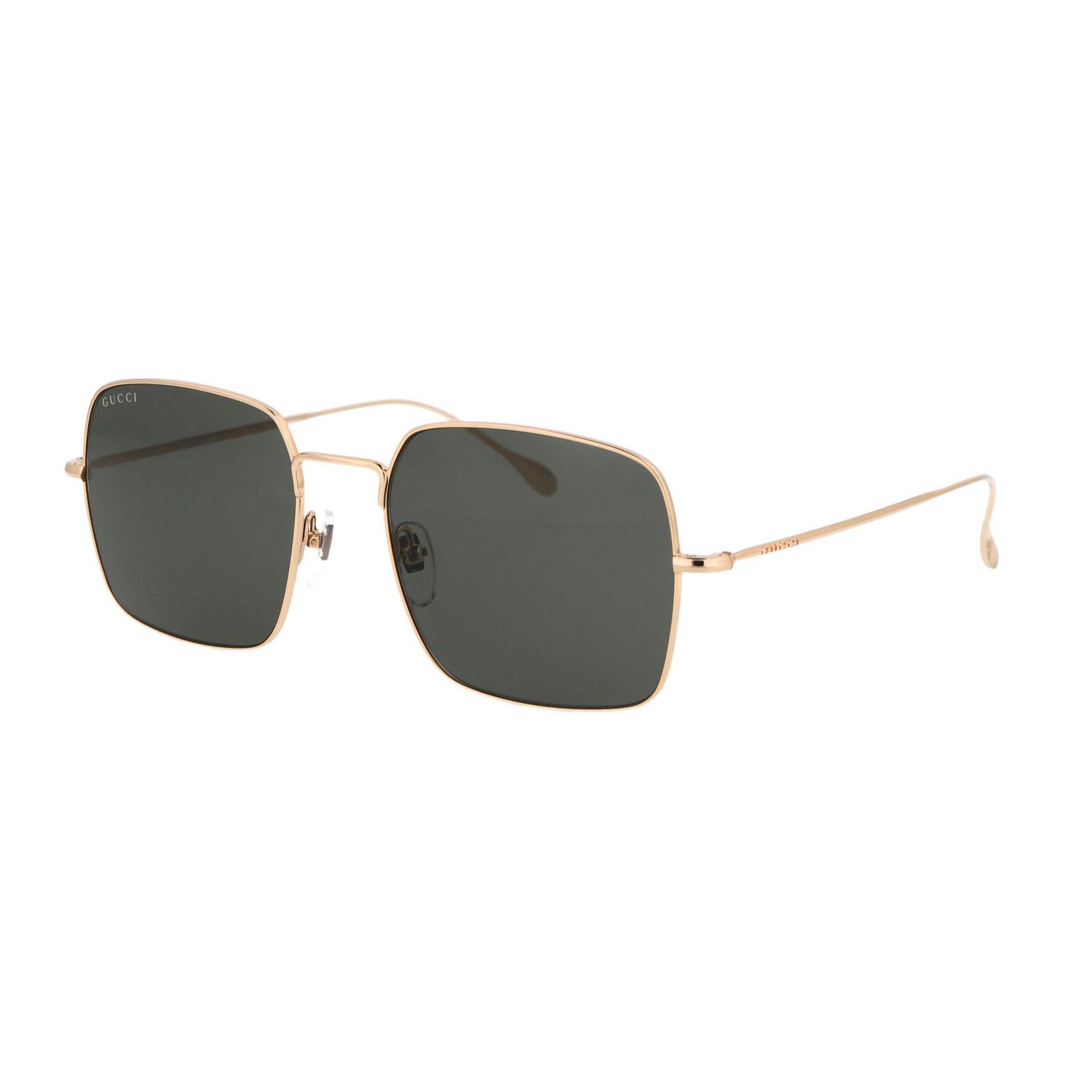 Gucci Minimalist Casual Alloy Square Sunglasses Women sunglasses Gold GG1184S001 Dust Bag+Eyeglass Case (Random Color)