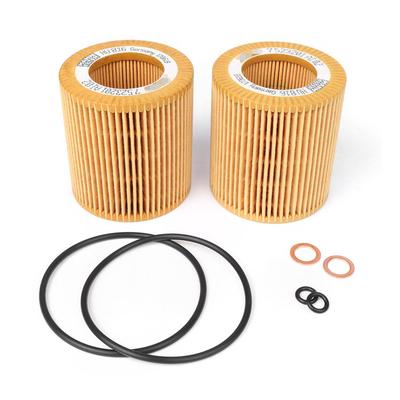 2PCS Car Oil Filter Kit 11427566327 For BMW E60 E61 E84 E85 E91 E92 E93 128i 135i 525i 1 3 5 Series 11427640862