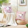Sweet CCute NNonoS Cushion Cover Breathable and Skinfriendly Linen Pillowcase Square Removable and Washable Cushion