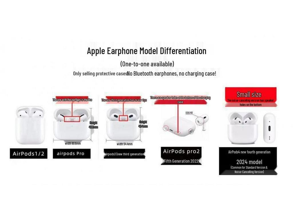 Solid Gray Silicone Case for AirPods Pro 2nd Gen & AirPods 3