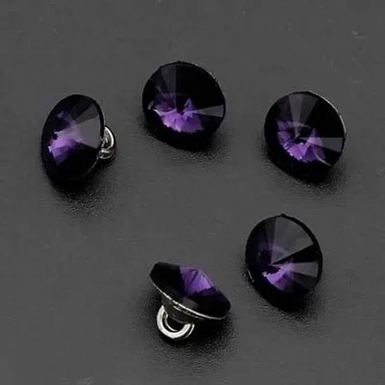 12 Stück/Los 10mm Schwarzer Knopf Roter Diamant Kleiner Knopf Damenmode Exquisite Hemd Rock Dekorative Knöpfe