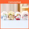 Budding Plush Pop Keychain Animal Bear Duck Pig Doll Pendant Decoration Gift