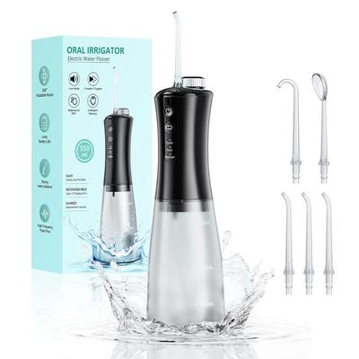 Munddusche, wiederaufladbarer USB-Wasserflosser, tragbarer Dental-Wasserstrahl, 350 ml Wassertank, wasserdichter Zahnreiniger für die Mundpflege