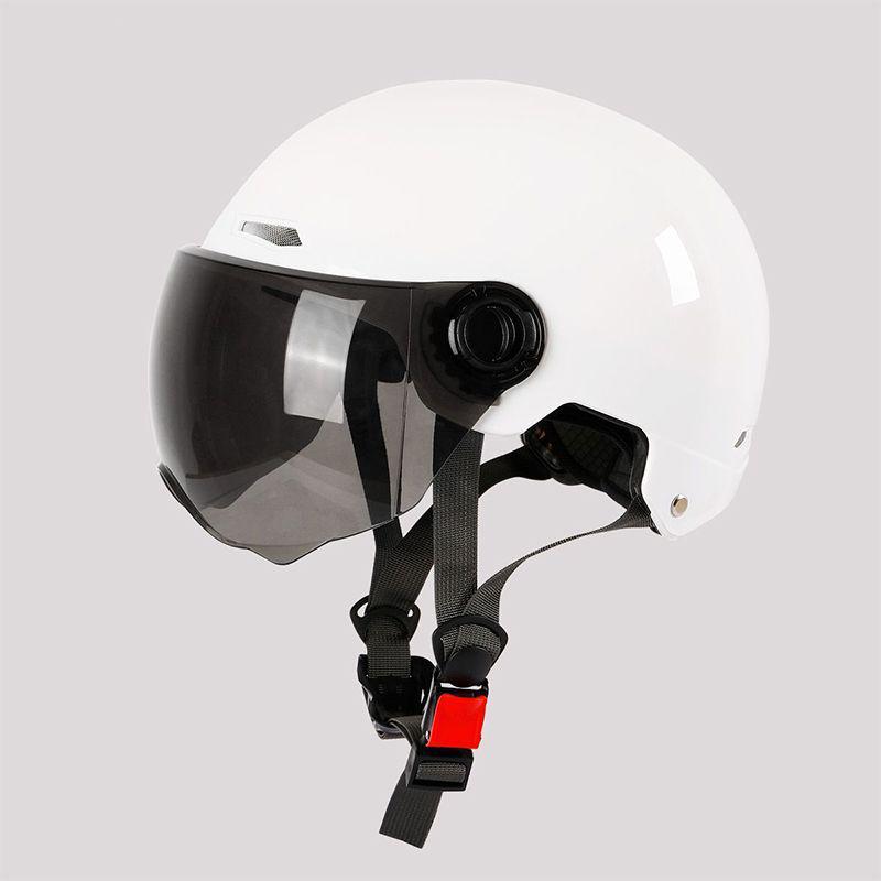 Certified Unisex Electric Vehicle Helmet, All-Season Battery Motorcycle Cap, Summer Half Helmet