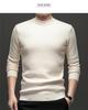 Men's 2025 Autumn/Winter Knitwear: Velvet-Lined, High Collar Sweater