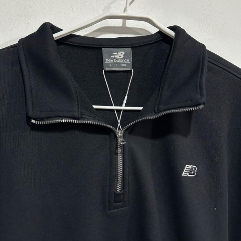 New Balance Ess Half Zip Sweatshirt Nbncg11213 Black