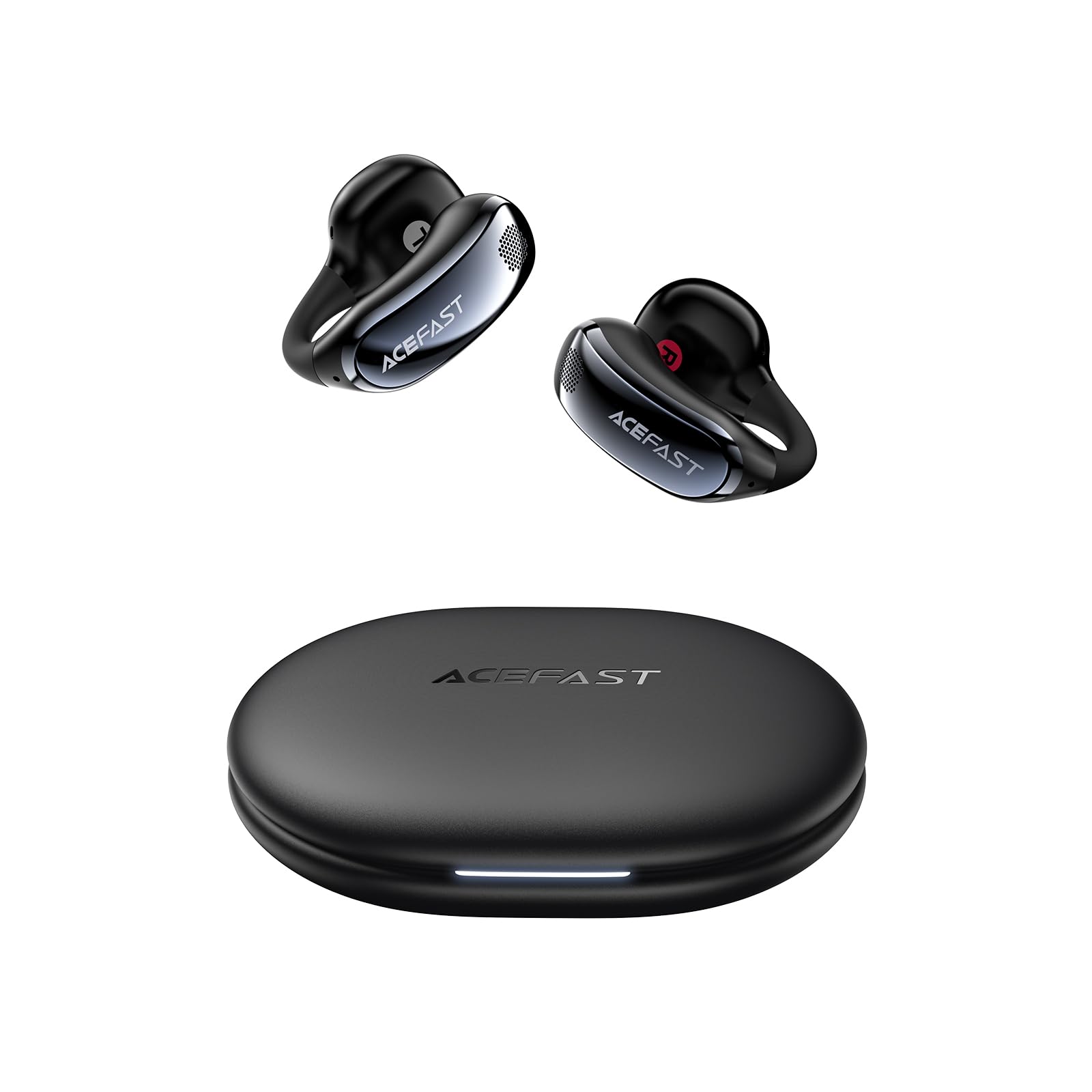 

ACEFAST Wireless Ear Cuff Bluetooth with AI Noise Fast Dedicated Easy True Wireless Bone More ACECLIP Black Earphones, Type, 6.0, Microphone, Calling, чорний