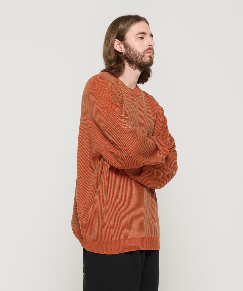 CARGOBROS Filling Two-Tone Over Round Knit (Camel)