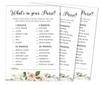 Inkdotpot 50A  Floral Brunch & BubblyA  BingoA  GameA  CardsA  For Bridal Wedding Shower Bachelorette Party Bulk Blank Square Fill In Gift