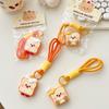 Cute Toast Key Chain Couple Three-dimensional Figure Student Bag Pendant Accessory Bread Pendant Gift