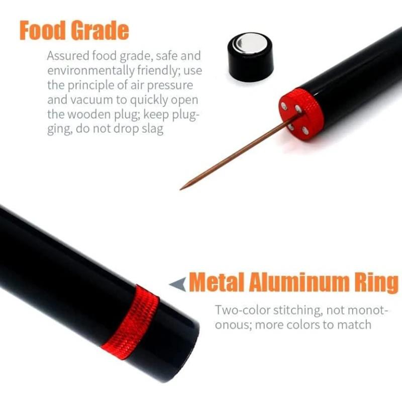 Red Wine Bottle Opener Air Pressure Pump The Grape Wine Bottle Opener Portable Stainless Steel Pin Easy Cork Remover Corkscrew