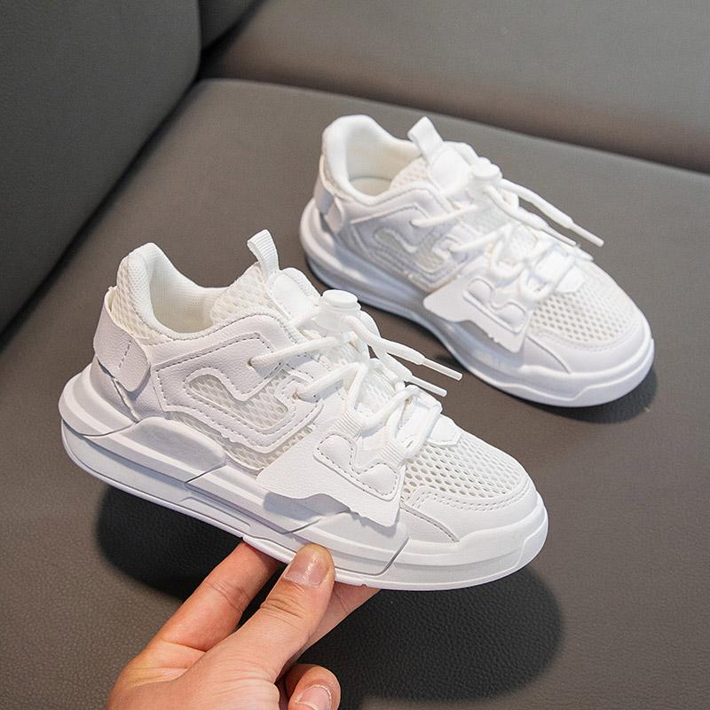 Children Casual Soft Mesh Skate Board Shoes Kids Running Breathable Sports Sneakers For Baby Girl And Boy Size