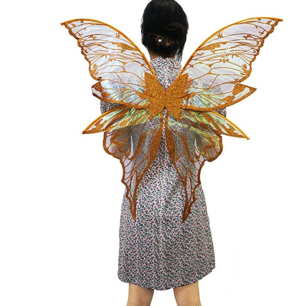 Fluttering Wings Fairy Butterfly Wings Lightweight Dress Up Wings Set Stage Performance