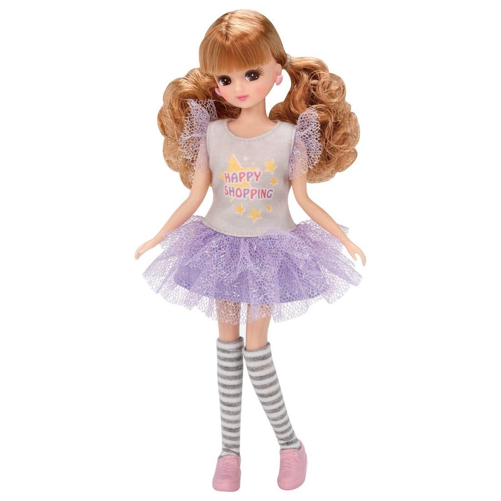 Takara Tomy Doll Happy Doll Pretend Play Toy for Ages 3 and Meets Toy Safety Standards and ST Mark "Licca-chan LD-14 Shopping" Dress-Up Up, Certified.