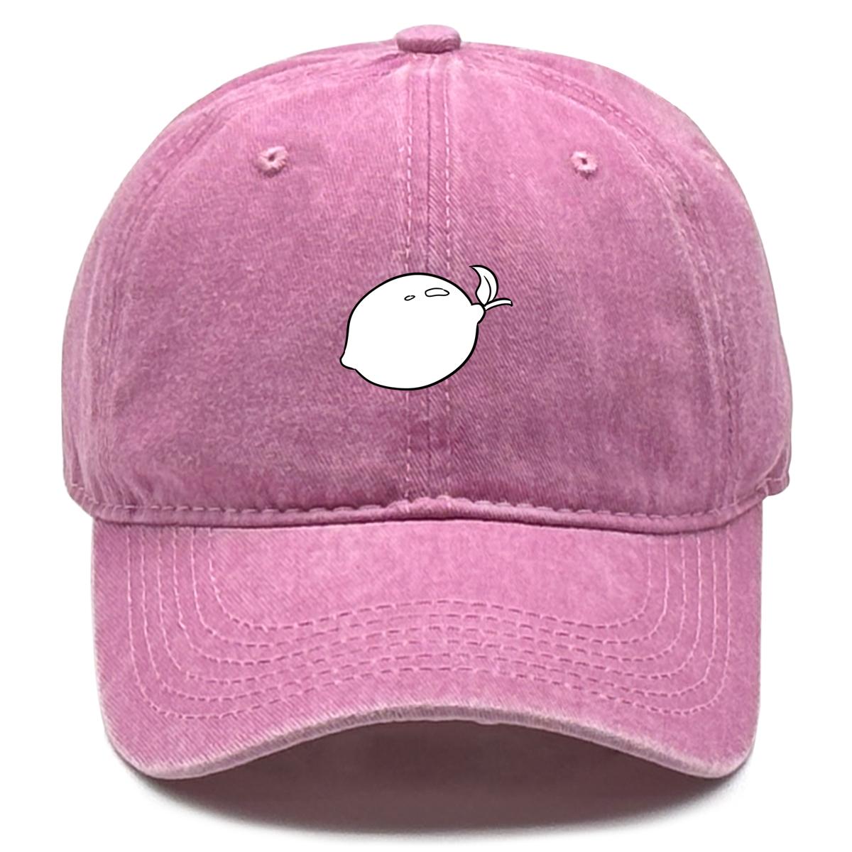 

White Mango Print Adjustable Sun Hat, Fruit Mesh Hat Raw Brim Leisure Vintage-Inspired Vintage Snapback Baseball Hat as the picture розовый